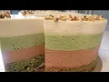 Download Lagu Tort mousse ciocolată albă în fistic! (White chocolate mousse cake in pistachio!)