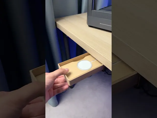 Modular Under Desk Drawer | MagSafe Module | Push-Push Lock video thumbnail