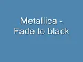 Metallica - Fade to black lyrics