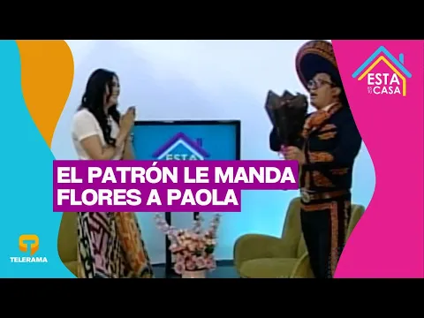 El Patrón le manda Flores a Paola