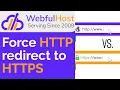 Force HTTP redirect to HTTPS - cPanel