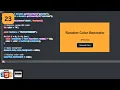 Building a Random Color Generator Using JavaScript Exploring JavaScript Day 23 ScratchStart00