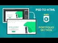How To Convert PSD To HTML - Part 5 Create Portfolio Section
