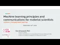 MTEC machine learning mini-lecture Session 2 - Principles of unsupervised techniques