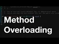 Method Overloading in Java important interview questions