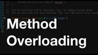 Method Overloading in Java important interview questions