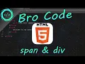 HTML span div tags