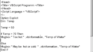 if then else - VBScript tutorial