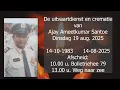 Download Lagu De uitvaartdienst en crematie van Ajay Ameetkumar Santoe. Dinsdag 19 aug. 2025.