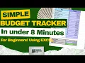 Simple Budget Tracker For Beginners Under 8 Debt Tracker For Beginners in Excel