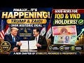 Finally It s Happening Trump Zaidi Sign Historic Deal Good News for IQD VND Holders