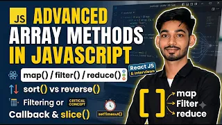 JavaScript Array Methods Tutorial filter map reduce sort slice Explained Sudhir Sir