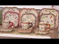 Temp-tations Old World or Floral Lace 16pc Square Dinnerware Set