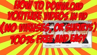 Download How To Download YouTube HD Videos \u0026 MP3 Files (Free/No Viruses/No Surveys) MP3