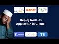 Deploying Express and Prisma Node js App on Shared Hosting cPanel Step-by-Step Guide in Bangla