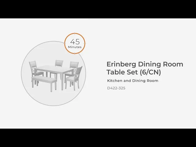 Langwest - Dining Room Table Set (Set of 6) - Brown