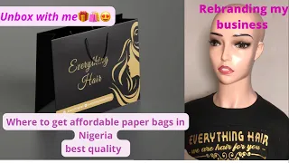 where to get super affordable paper bags for your business in nigeria rebranding unbox with me