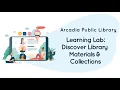 Discover Library Materials Collections Basic Searching Understanding Results Lists