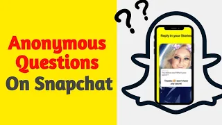 How to do anonymous questions on snapchat