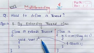 Multithreading - by extending Thread class in java