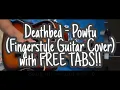 Powfu - death bed ft. Beebadobee | Fingerstyle Guitar Cover [TABS]