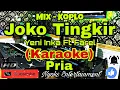 JOKO TINGKIR Ngombe Dawet - Yeni Inka Ft Farel  (KARAOKE) Remix Koplo || Nada Pria D=DO [Minor]