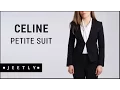 Petite suit jacket and trousers - Celine black suit by Jeetly