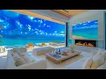 Download Lagu Gentle Jazz And Ocean Waves In The Morning - Morning Jazz In A Coastal Living Room To Relieve Stress