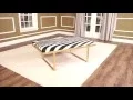 Mille Loft Bench Coffee Table - Zebra Gold