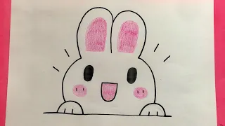 تعليم الرسم للأطفال رسم أرنب للأطفال رسم سهل Howtodraw Preschool Drawing Artforkids Draw Draw 