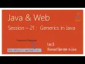 Generics in Java Diamond Operator in Java Type Argument at Right Hand Side