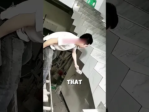 this tile worker goat amazing skills
