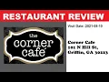 Restaurant Review Corner Cafe 101 N Hill St Griffin GA 30223