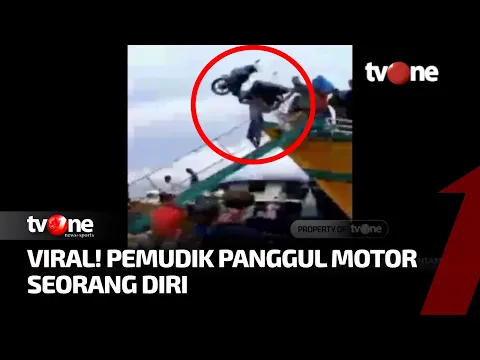 Kejadian-kejadian Unik Lebaran: Pemudik Panggul Motor dari Atas Kapal