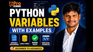 Python Variables Explained with Examples Variable Types Data Types Python Tutorial for Beginners