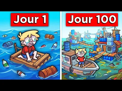 Video Thumbnail: 100 Jours pour Construire une Ville dans un Océan Pollué