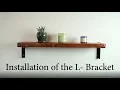 EASY INSTALLATION of the L-Bracket 90 Degree Wall Shelf Brace - Fourth Level