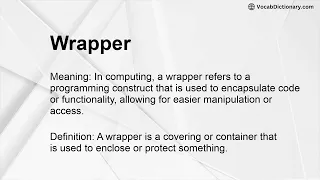 Wrapper Meaning