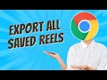 How to Export All Your Saved Instagram Reels Links with One Click Usefooltool Chrome Extension