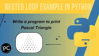 Pascal triangle in Python by padmaaclasses