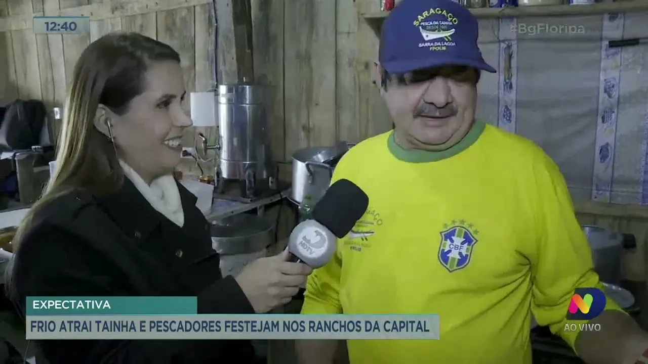 Frio atrai tainha e pescadores festejam nos ranchos de Florianópolis
