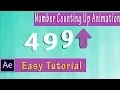 Digit Counting Up Animation in Adobe AfterEffect - Easy Tutorial