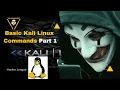Kali Linux Basic Commands Part 1 Ethical Hacking beginner to advance with Security Spot