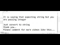 expected string or bytes like object Python Programming