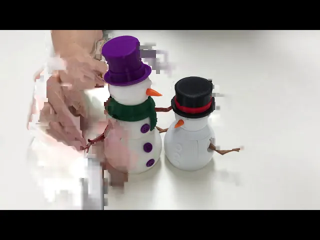Foldable 3 Stacked Snowman video thumbnail