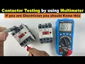 Learn to Check All Faulty Contactor by using Multimeter contactor repairing TheElectricalGuy