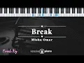Lagu Break - Misha Omar | KARAOKE PIANO - FEMALE KEY