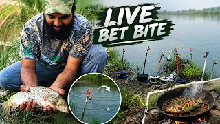 LIVE BAIT BITE! Fishing in Moving Water | Catch, Clean & Cook