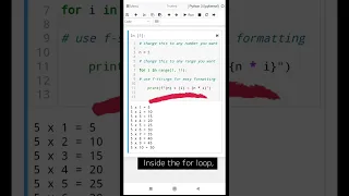 Python FOR loop example How to Print Multiplication Tables in Python Python for Beginners