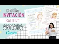How to make animated christening invitations Tutorial in Canva